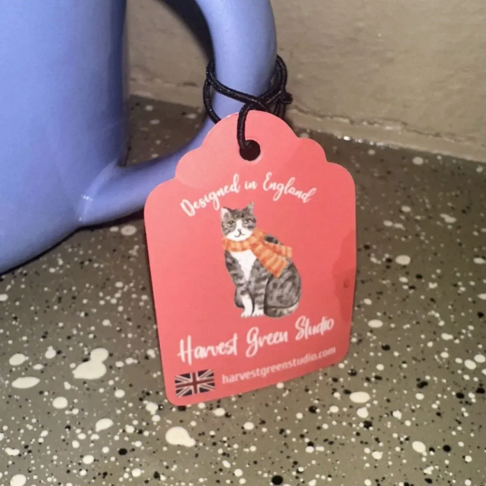 Harvest Green Studio Cat's Life‎ Ceramic Mug w Little Cat...New w Tag